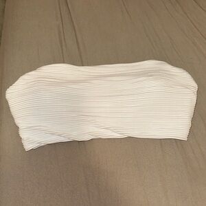 ALO Yoga White Bandeau Top